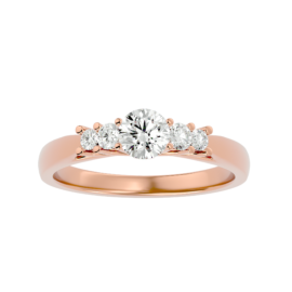 Radiant Lab-Grown Diamond Three-Stone Engagement Ring