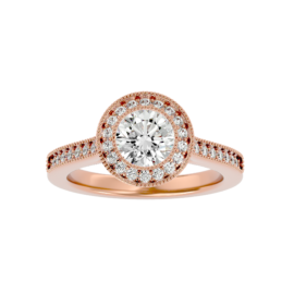 Classic Halo Lab-Grown Diamond Engagement Ring