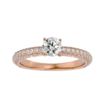 Double Pavé Lab-Grown Diamond Engagement Ring