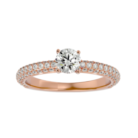 Double Pavé Lab-Grown Diamond Engagement Ring