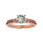 Vintage-Inspired Lab-Grown Diamond Solitaire Ring in 18K Gold