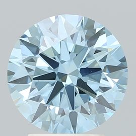 3.21 Carat - FANCY INTENSE - BLUE - VS1 - Cut - ROUND