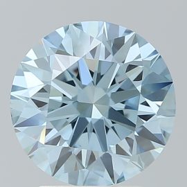 3.21 Carat - FANCY INTENSE - BLUE - VS1 - Cut - ROUND
