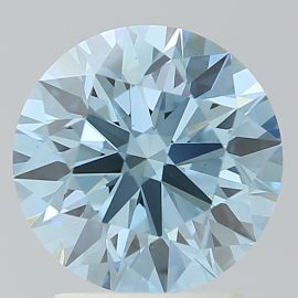 2.38 Carat - FANCY INTENSE - BLUE - VS1 - Cut - ROUND