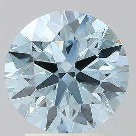 2.65 Carat - FANCY INTENSE - BLUE - VS1 - Cut - ROUND