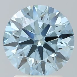2.69 Carat - FANCY INTENSE - BLUE - VS1 - Cut - ROUND