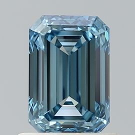 1.04 Carat - FANCY VIVID - BLUE - VVS2 - Cut - EMERALD