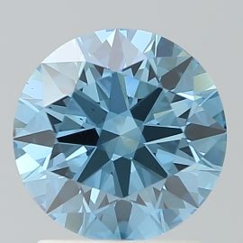 1.79 Carat - FANCY VIVID - BLUE - VS2 - Cut - ROUND