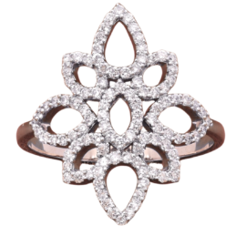Floral-Inspired Lab-Grown Diamond Statement Ring