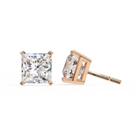 18KT Female Solitaire 2.4 Earring