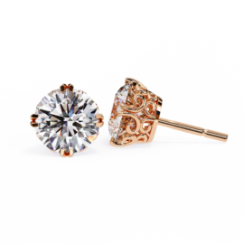 18KT Female Solitaire 2 Earring