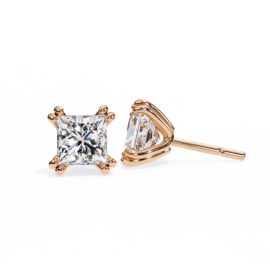 18KT Female Solitaire 1.7 Earring