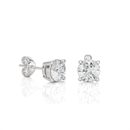 18KT Female Solitaire 1.7 Earring