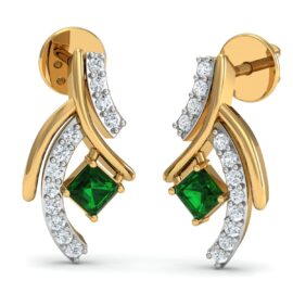 18KT Female Daily Wear 2 Earring