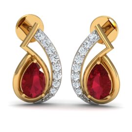 18KT Female Daily Wear 2 Earring