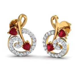 18KT Female Daily Wear 2.5 Earring