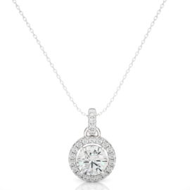 18KT Female Halo 5.35 Pendent