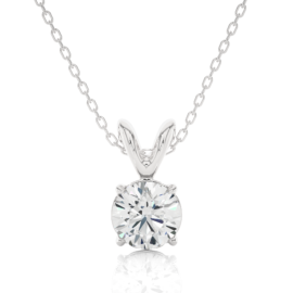 18KT Female Solitaire 3 Pendent