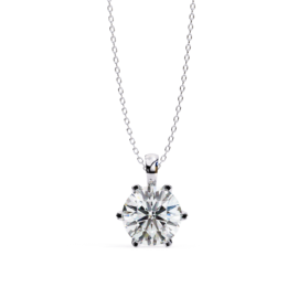 18KT Female Solitaire 4.32 Pendent
