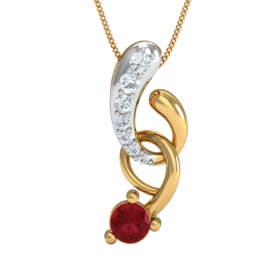 18KT Female Daily Wear 1.25 Pendent