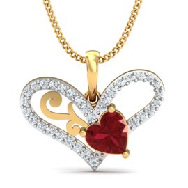 18KT Female Daily Wear 1.5 Pendent