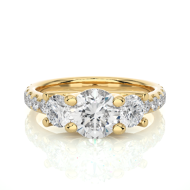 18KT Female Solitaire 5.25 Ring