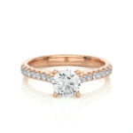 18KT Female Solitaire 3.77 Ring