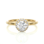 18KT Female Halo 3.2 Ring