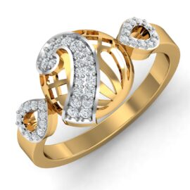 18KT Female Daily Wear Ring