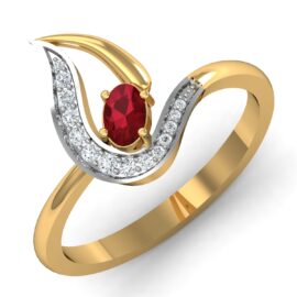 18KT Female Daily Wear 3.1 Ring