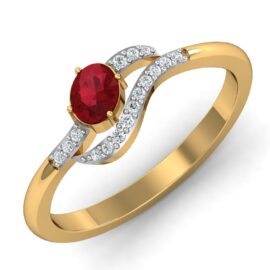 18KT Female Daily Wear 2.9 Ring