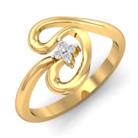 18KT Female Daily Wear 4 Ring