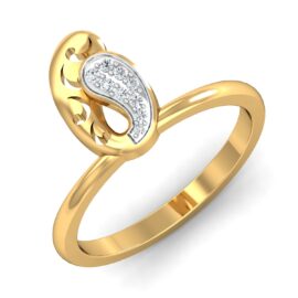 18KT Female Daily Wear 4 Ring