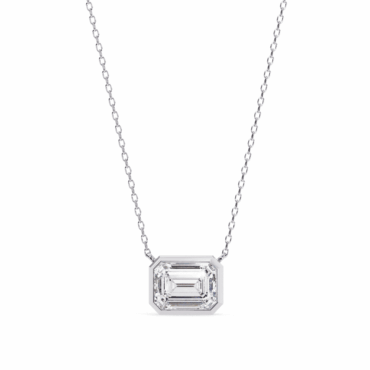 Leith East <span class="diamond">West Emerald Solitaire 0.8ct Pendant</span>