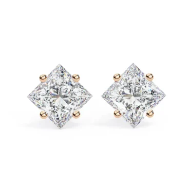 Rosehearty Diagonal <span class="diamond">Princess 1.50ct Stud Earrings</span>