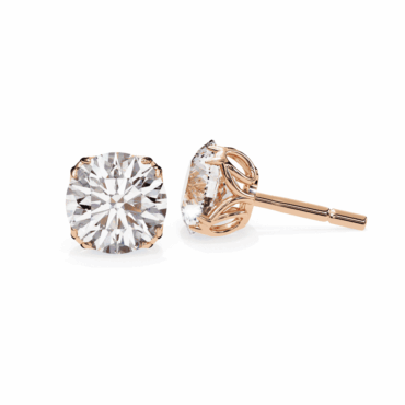 Troon Round <span class="diamond">Solitaire Double Prong 1.8ct Stud Earrings</span>