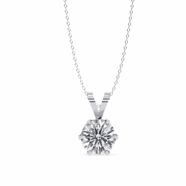 Lorne Six <span class="diamond">Prong Loop Solitaire 2.14ct Pendant</span>