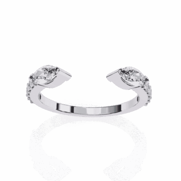 Kildonan Two <span class="diamond">Tone Open Eternity Round Ring</span>