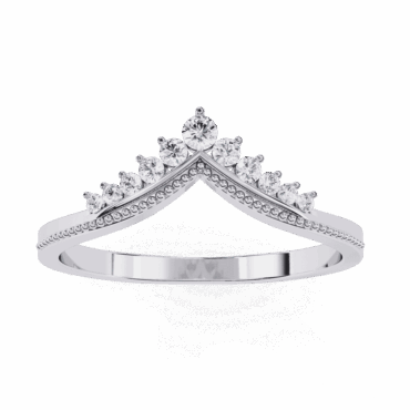 Dalmally Milgrain <span class="diamond">Curved Elegant Eternity Band</span>