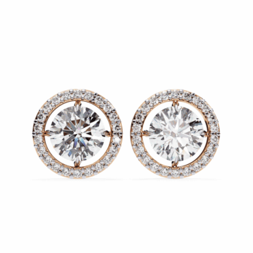Wick Classic <span class="diamond">Halo Stud 1ct Earrings</span>