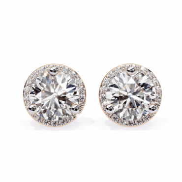 Helensburgh Unique <span class="diamond">Halo Stud 0.91ct Earrings</span>