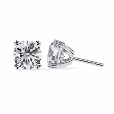 Kinlochleven Four <span class="diamond">Prong Solitaire Stud 1ct Earrings</span>