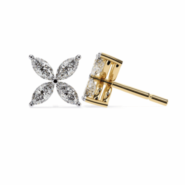 Ballachulish Floral <span class="diamond">Marquise Stud Earrings</span>