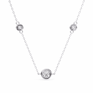 Ardrossan Classic <span class="diamond">Bezel Three Stone Pendant</span>