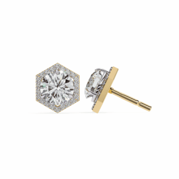 Glenelg Classic <span class="diamond">Round Halo Stud 1ct Earrings</span>