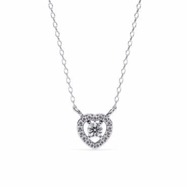 Kelvin Heart <span class="diamond">Halo Necklace</span>