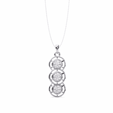 Savoy Three <span class="diamond">Stone Elegant Drop 0.40ct Pendant</span>