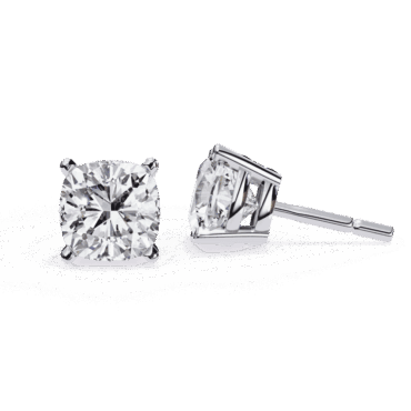 Balerno Cushion <span class="diamond">Solitaire 1ct Mini Earrings</span>
