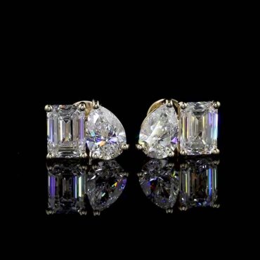 Fenian Feather <span class="diamond">Solitaire Earrings</span>