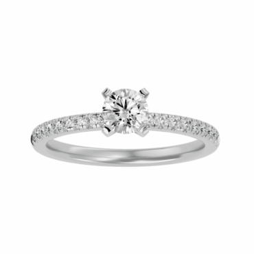 Ballater Four<span class="diamond"> Prong Pave 0.20ct Ring</span>